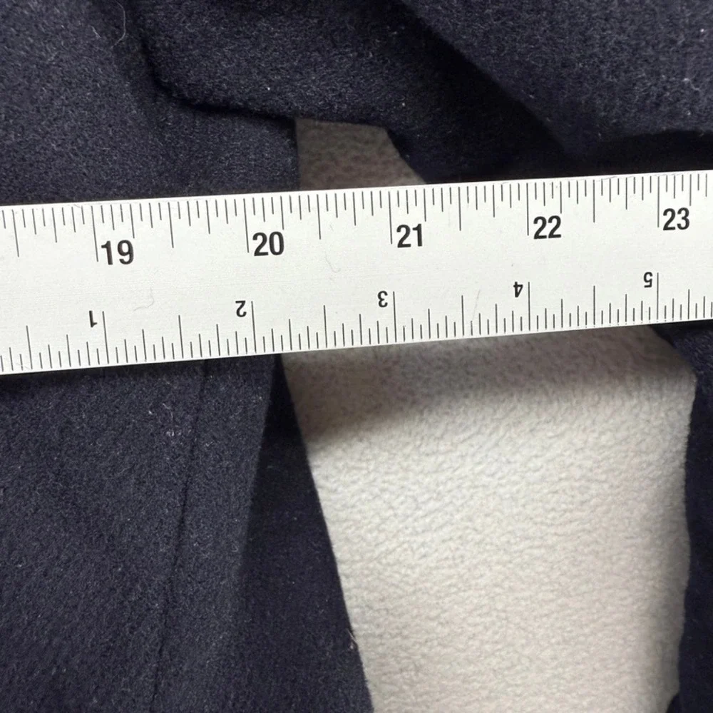 Polo Ralph Lauren Pea Coat Mens Medium Blue Double Breasted Wool Blend Nautical